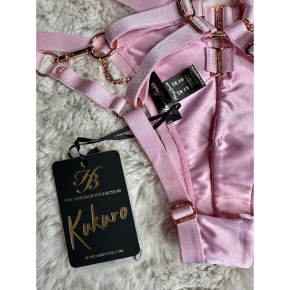 Honey Birdette KUKURO💖 Light Baby Pink Brief Panty Medium - Picture 5 of 5